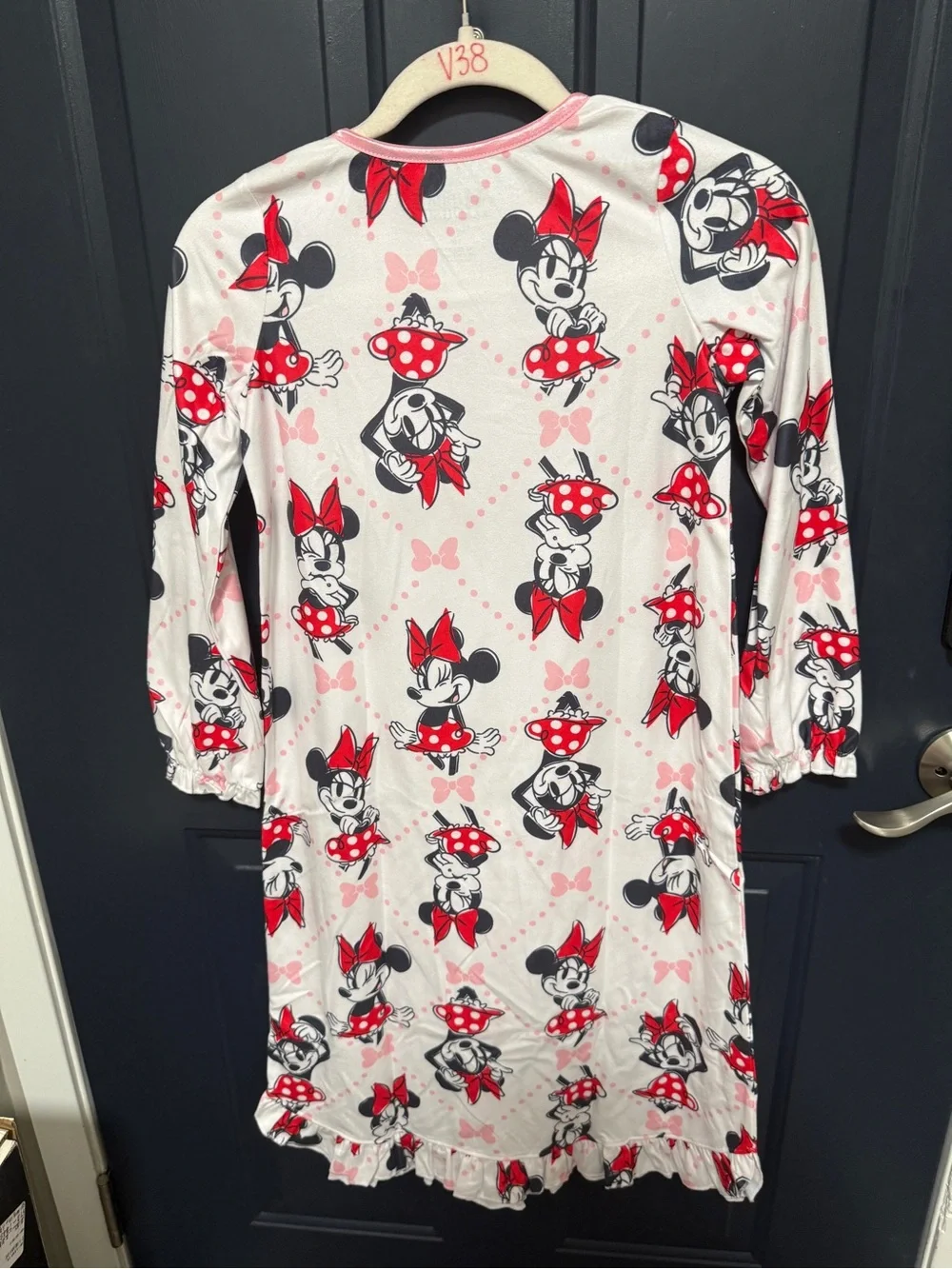 Disney Minnie Mouse Printed Sleep Top in Black and White